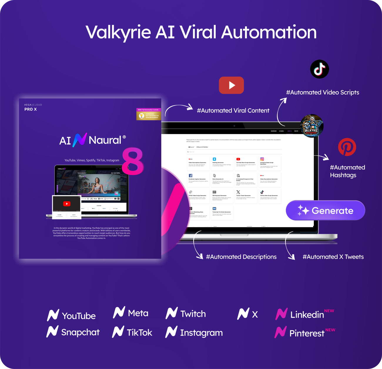 Valkyrie AI - Fully Automate Your Social Media Content