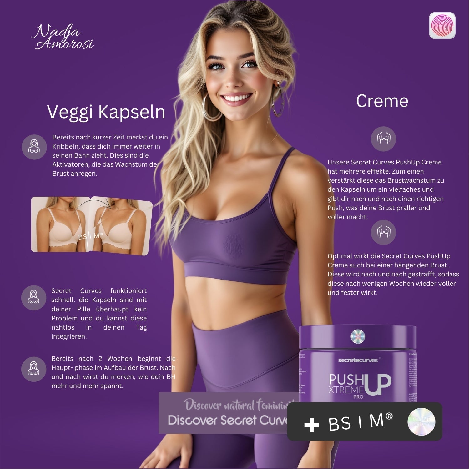 Secret Curves Push-Up Creme Pro X + Pueraria Mirifica Day & Night Set