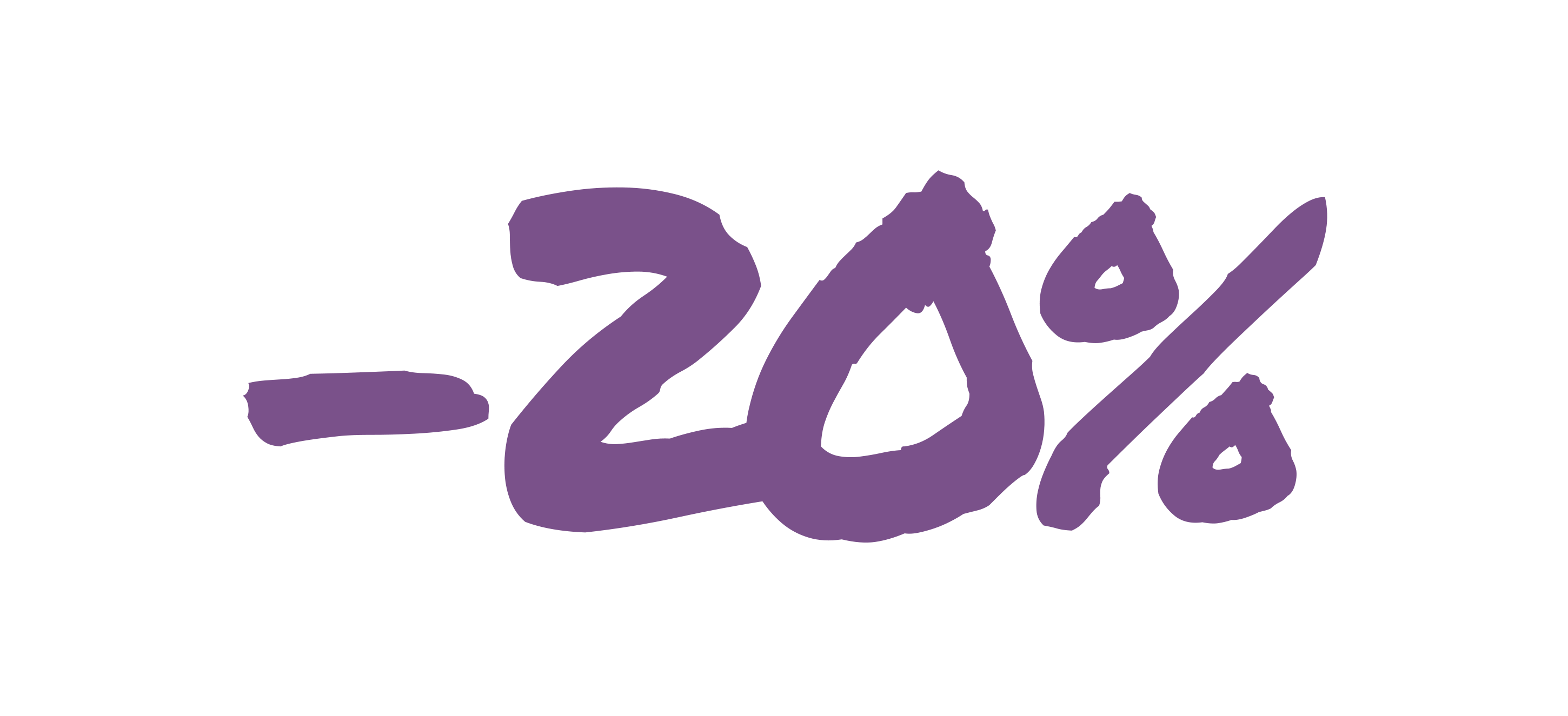 20% Rabatt auf alles, immer!